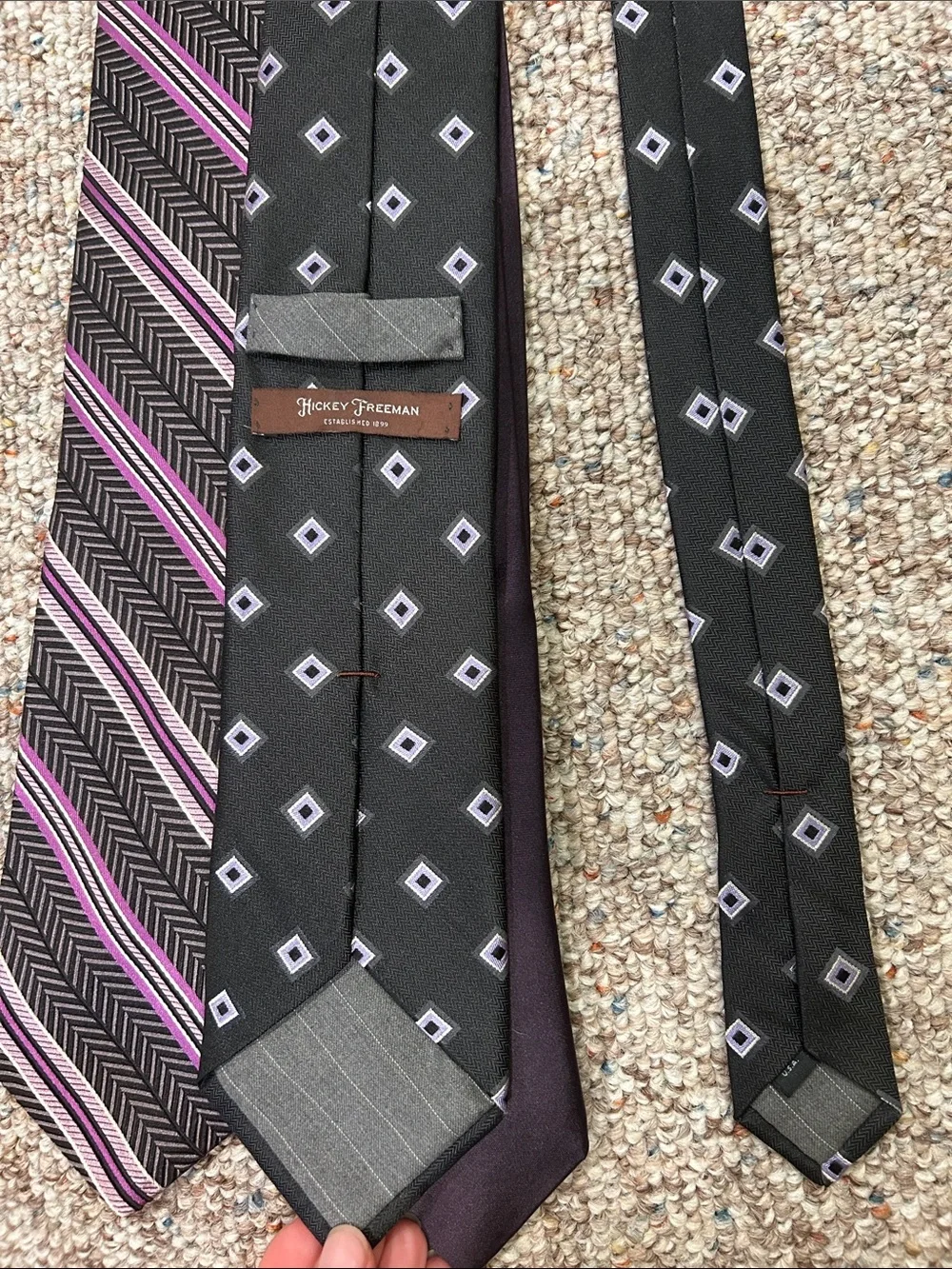 Theory Men's Purple and Black Tie Trio